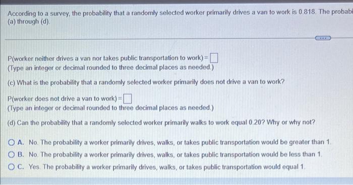 Acting To A Wwwy The Produity That A Randonny Techod Worker Primarily Tes Avante Wat Ons The Probaby That Und Water Pr 11