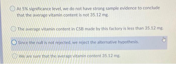 9 Corn Soy Blend Csb Is A Food Product That Is Usually Fortified By Adding Vitamin C The Mean Vitamin C Content In C 2