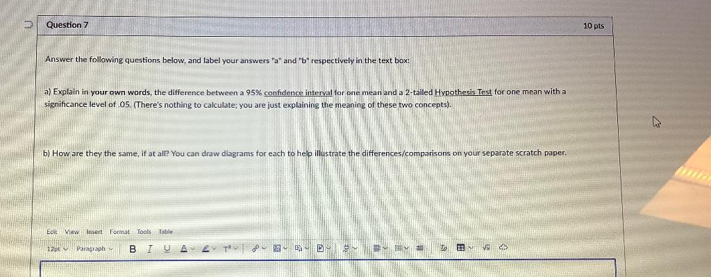 Question 7 10 Pts Answer The Following Questions Below And Label Your Answers A And B Respectively In The Text Box 1