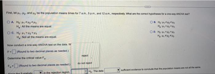 To See How Much Difference Time Of Day Made On The Speed At Which He Could Download Files A College Sophomore Placed A 2