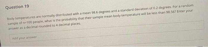 Question 20 What Does 95 Confidence Mean For A Confidence Interval If We Took Many Samples And Calculated A 95 Conf 2