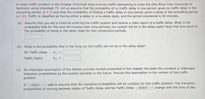 A Major Traffic Problem In The Greater Cincinnati Area Involves Traffic Attempting To Cross The Ohio River From Cincinna 1