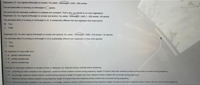 Assume That You Have A Dataset Containing 3 000 Observations On The Variables Described Below Variable Description Birt 2