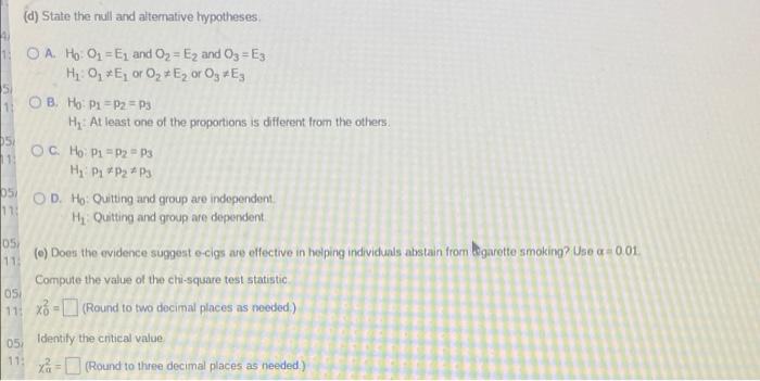 Study Results Grup 1 Group 2 Group 3 0 Did Not Quit 61 64 62 Quit 18 17 14 A What Type Of Experimental Design Was Us 3