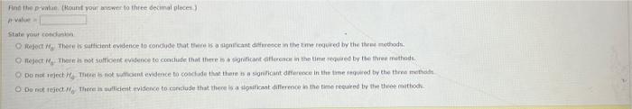 Adient Wants To Determine Whether The Control The Time To Complete The Fferent Methods To Come Spose Memes On Our Rooked 2