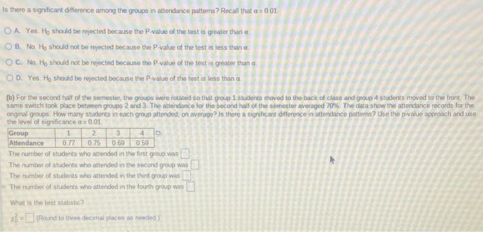 Does The Location Of Your Seat In A Classroom Play A Role In Attendance Or Grade 300 Students In A Physics Course Were 2