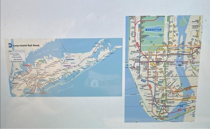 Problem Consider The Two Maps Provided By The Mta On The Left Is The Map Of The Long Island Railroad Network On The 2
