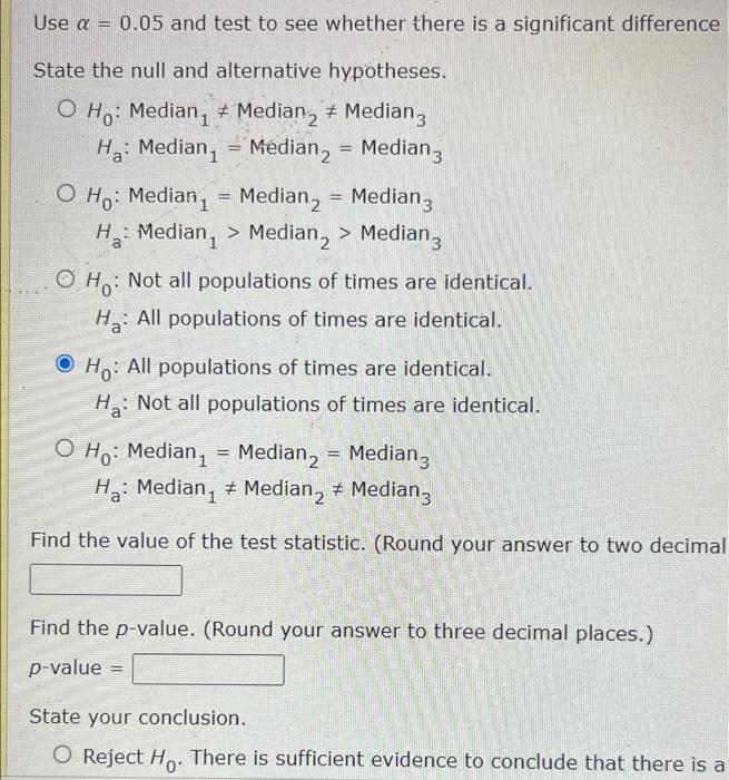 Method 1 Method 2 Method 3 67 61 57 73 74 66 65 75 68 79 67 56 76 71 58 71 70 61 Use A 0 05 And Test To See Whether 2