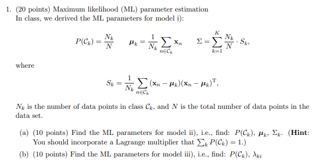 A Probabilistic Generative Model For Classification Comprises Class Conditional Densities Plyck And Class Priors P Cx 2