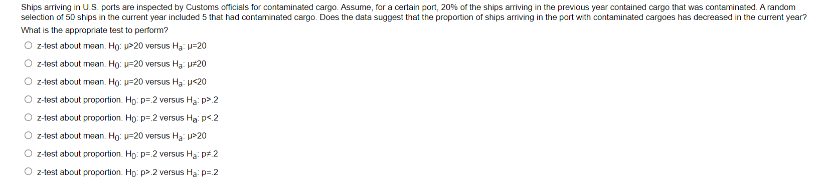 Ships Arriving In U S Ports Are Inspected By Customs Officials For Contaminated Cargo Assume For A Certain Port 20 1