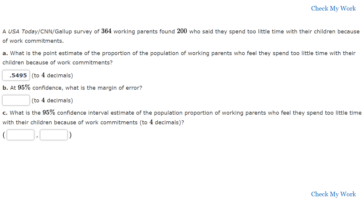 Check My Work A Usa Today Cnn Gallup Survey Of 364 Working Parents Found 200 Who Said They Spend Too Little Time With Th 1