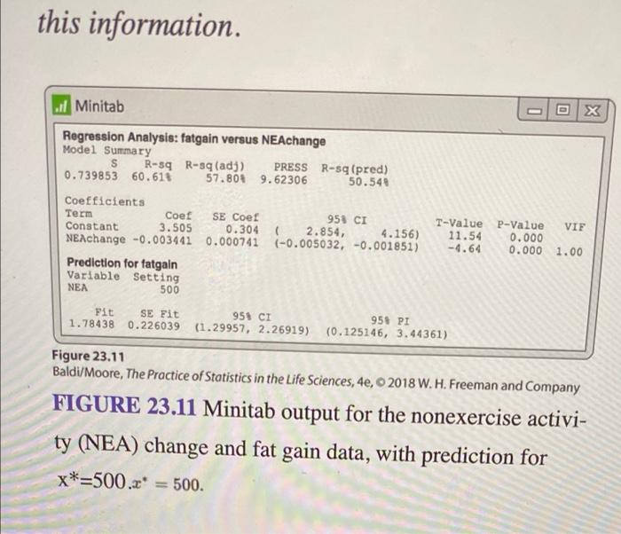 Our First Example Of Regression Example 4 1 Page 94 Presented Data Showing That People Who Increased Their Nonexercis 2