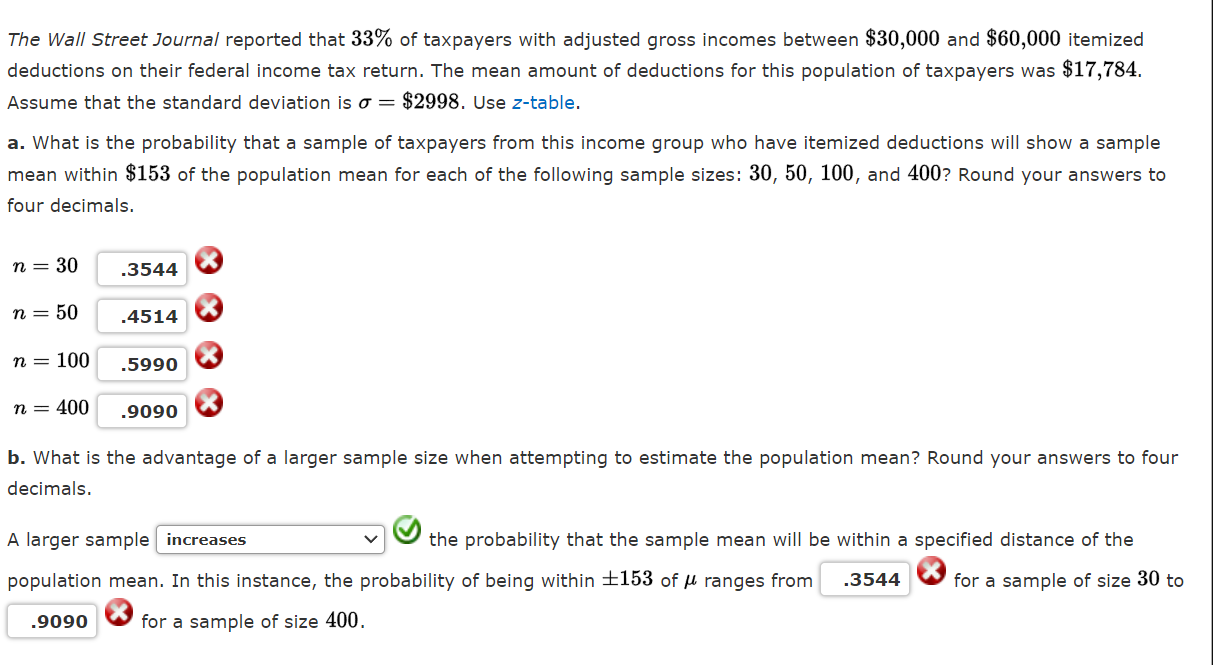 The Wall Street Journal Reported That 33 Of Taxpayers With Adjusted Gross Incomes Between 30 000 And 60 000 Itemized 1