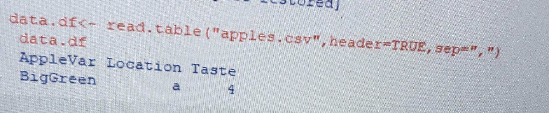 Urgent Pls Help Why Does It Keep Saying Error In Eval Object Apples Not Found When It Read The Same File In What Am I D 2