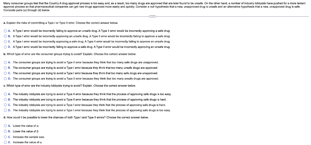 Many Consumer Groups Feel That The Country A Drug Approval Process Is Too Easy And As A Result Too Many Drugs Are Appr 1