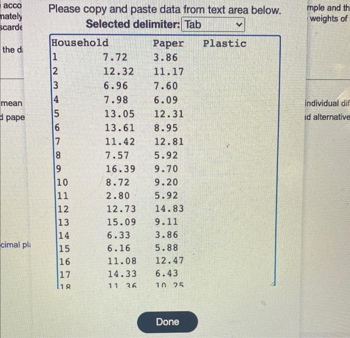 Refer To The Data Set In The Accompanying Table Assume That The Paired Sample Data Is A Simple Random Sample And The Di 3