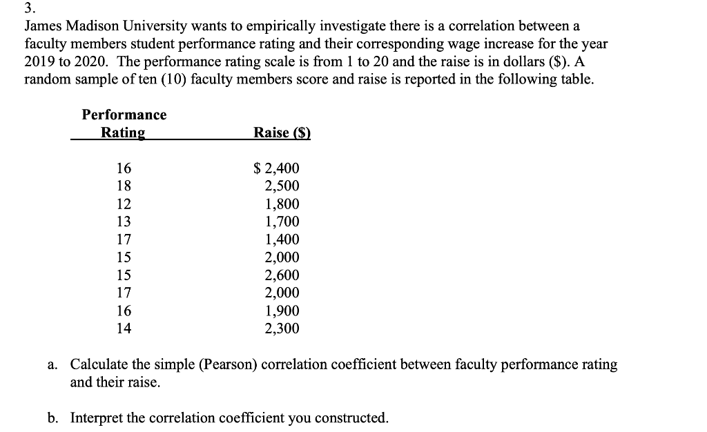 3 James Madison University Wants To Empirically Investigate There Is A Correlation Between A Faculty Members Student Pe 1