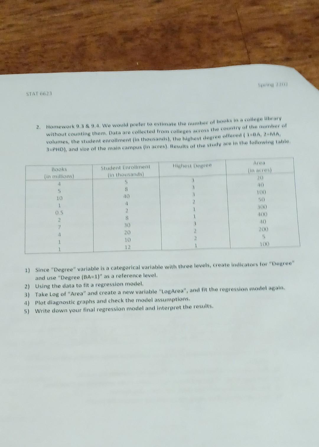State 20 2 Homework 938 9 4 We Would Prefer To Estimate The Number Of Hooks In A College Library Without Counting Them 1