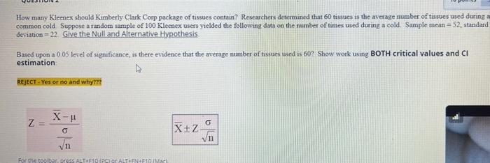How Many Kleenex Should Kimberly Clark Corp Package Of Tissues Contain Researchers Determined That 60 Tissues Is The Av 1
