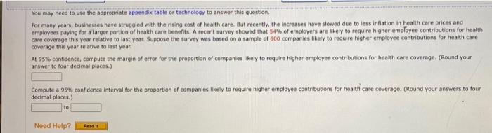 You May Need To Use The Appropriate Appendix Table Or Technology To Answer This Question For Many Years Businesses Have 1