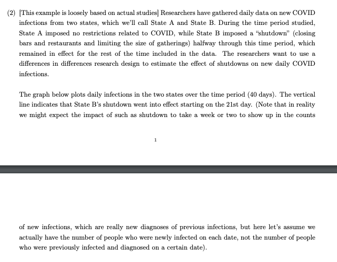 2 This Example Is Loosely Based On Actual Studies Researchers Have Gathered Daily Data On New Covid Infections From 1