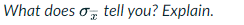 What Does O Tell You Explain O 1