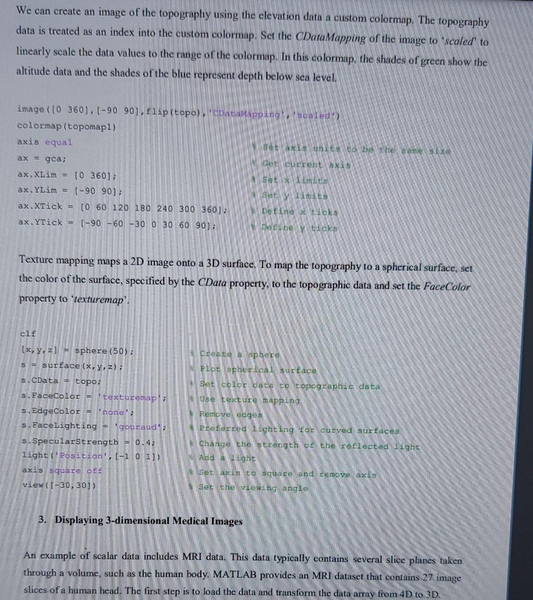 Objective Investigate The Use Of Matlab For Navigating And Visualizing An Assortment Of Different Datasets In 3 Dimensi 6