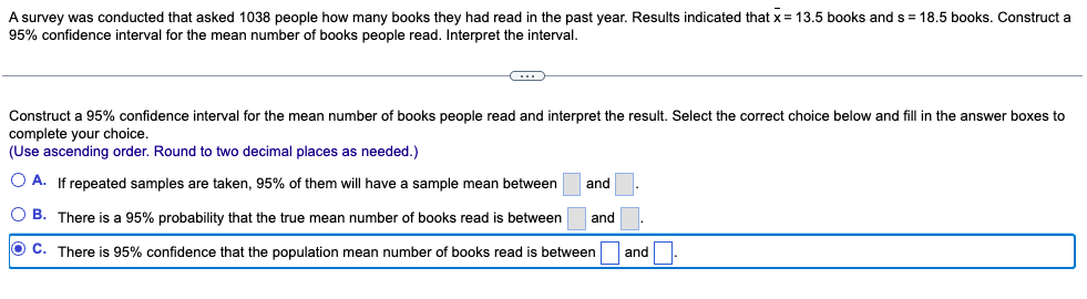 A Survey Was Conducted That Asked 1038 People How Many Books They Had Read In The Past Year Results Indicated That X 1