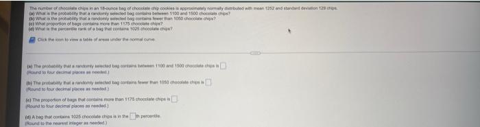 The Number Of Chocinan 1 Bag Of Chocolate Chip Cookies Promoted With Mean252 And Starteriton Aj What The Grey At A Rando 1