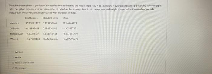 A Multiple Regression Equation Has The Formy 20 5x1 13x3 0 5 How Many Independent Variables Are Contained In This Mo 2