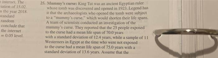E Internet The Viation Of 15 02 N The Year 2018 Standard Random Conclude That The Internet 0 05 Level 25 Mummy S Cu 1