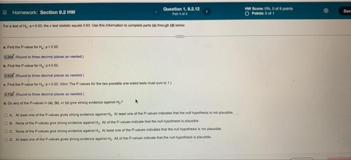 Part 4 Of 4 Hw Score 0 0 Of Points O Points 0 Of 1 Sav Homework Section 9 2 Hw Question 1 0 2 12 For Use Of Hop0 50 1