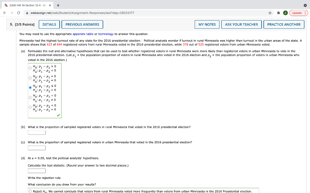 W 2306 Hw 19 Section 10 4 Mx C Webassign Net Web Student Assignment Responses Last Dep 28033177 Update 5 2 5 Po 1