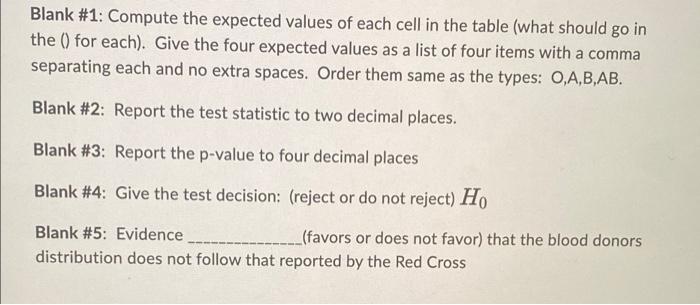 The American Red Cross Says That 45 Of The U S Population Has Type O Blood 40 Type A 11 Type B And 4 Type Ab A 2