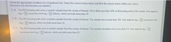 According To A Recent Connus 15 7 Of All Housing Units In A Certain Country Are Vacant A County Supervisor Wonders It 2