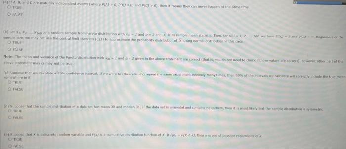 Af A B And Care Mutually Independent Events Where Paj 0 0 And Pc 0 Then It Means They Cane Cene The Same Ti 1