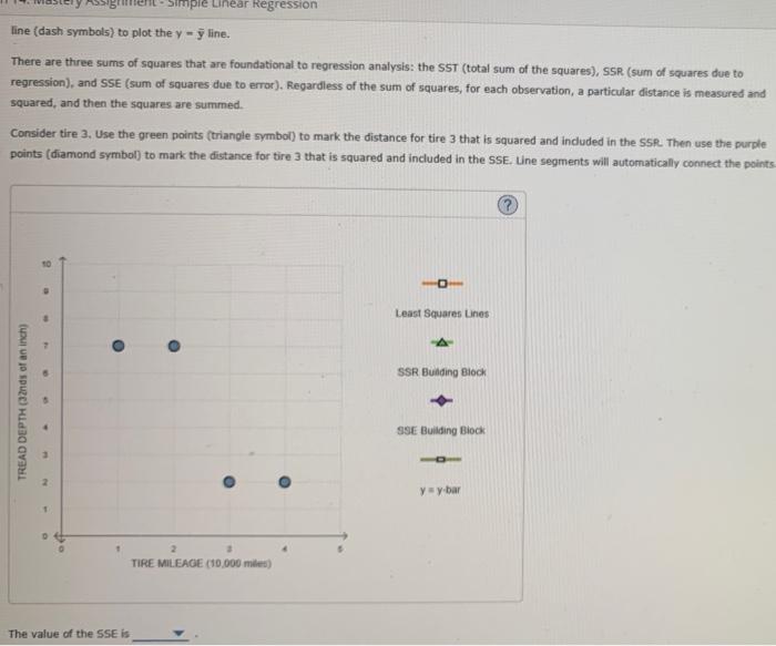Ch 14 Mastery Assignment Simple Linear Regression In The United States Tire Tread Depth Is Measured In 32nds Of An I 4