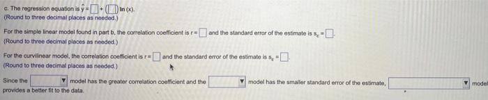 Consider The Values For The Dependent And Independent Variables Shown To The Right A Develop A Scatter Plot Of The Data 3