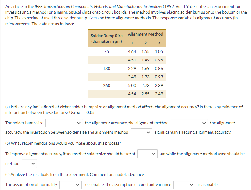 An Article In The Ieee Transactions On Components Hybrids And Manufacturing Technology 1992 Vol 15 Describes An Ex 1