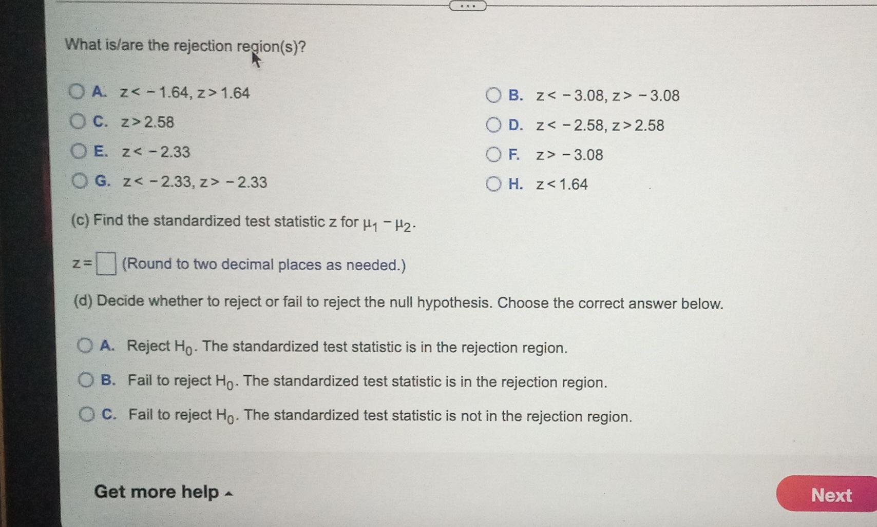 The Mean Exam Score For 47 Male High School Students Is 20 5 And The Population Standard Deviation Is 4 7 The Mean Exam 3
