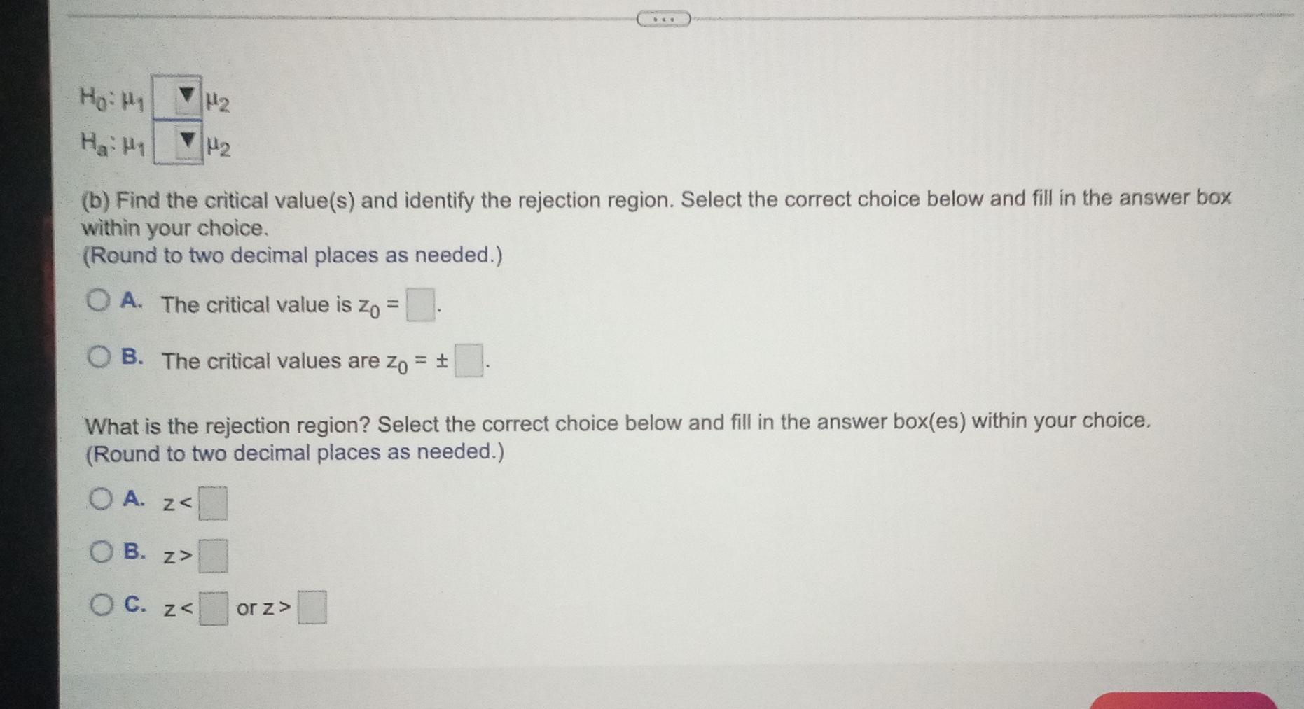 A Real Estate Agency Says That The Mean Home Sales Price In City A Is The Same As In City B The Mean Home Sales Price F 2