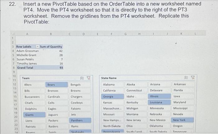 18 19 Make The Orders Data An Actual Excel Table Name The Table Ordertable Figure Sense One Way To Check Your Ans 5