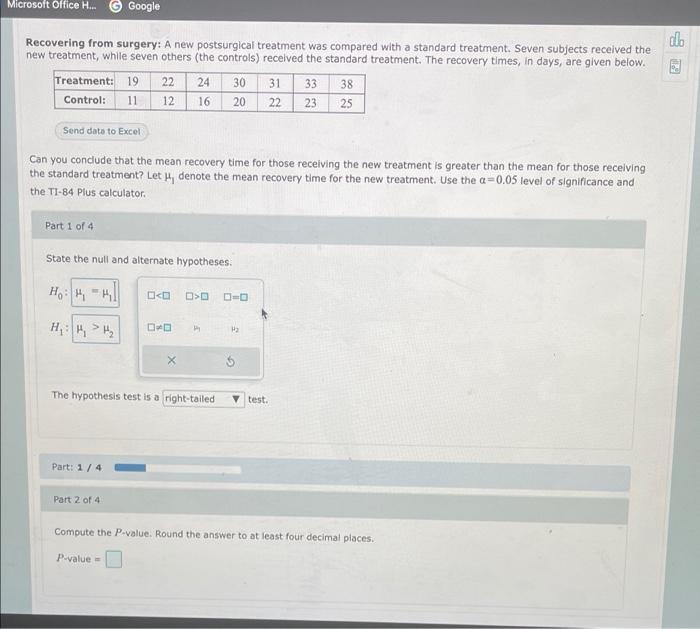 Microsoft Office H Google Dhe Recovering From Surgery A New Postsurgical Treatment Was Compared With A Standard Trea 1