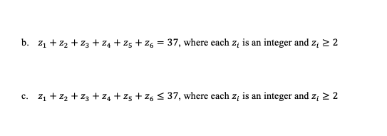 Count The Number Of Solutions For Each Of The Following Equations 1