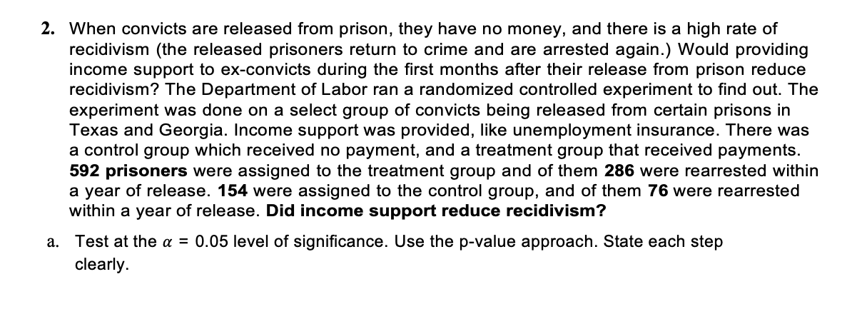 2 When Convicts Are Released From Prison They Have No Money And There Is A High Rate Of Recidivism The Released Pris 1