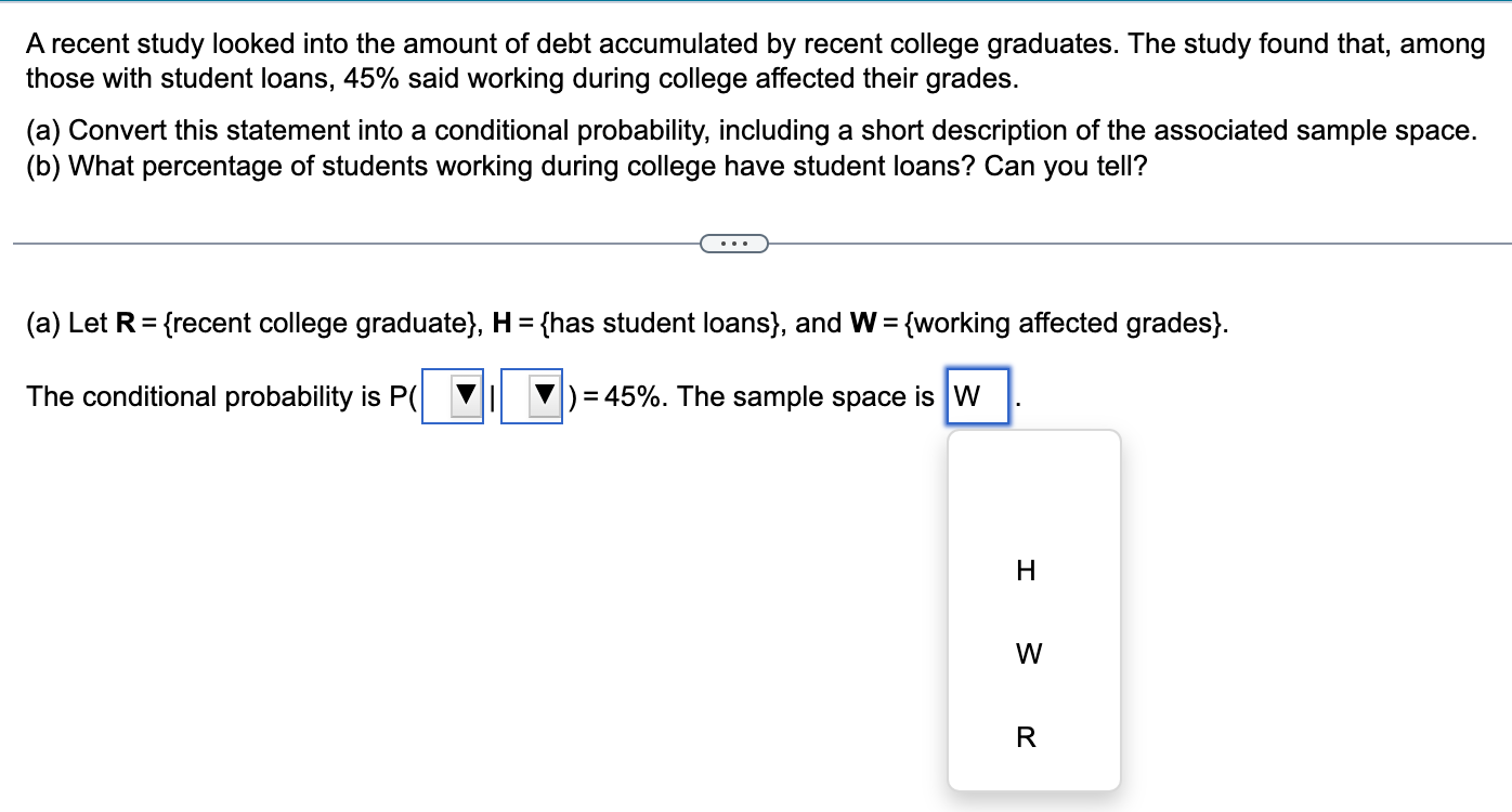 A Recent Study Looked Into The Amount Of Debt Accumulated By Recent College Graduates The Study Found That Among Those 1