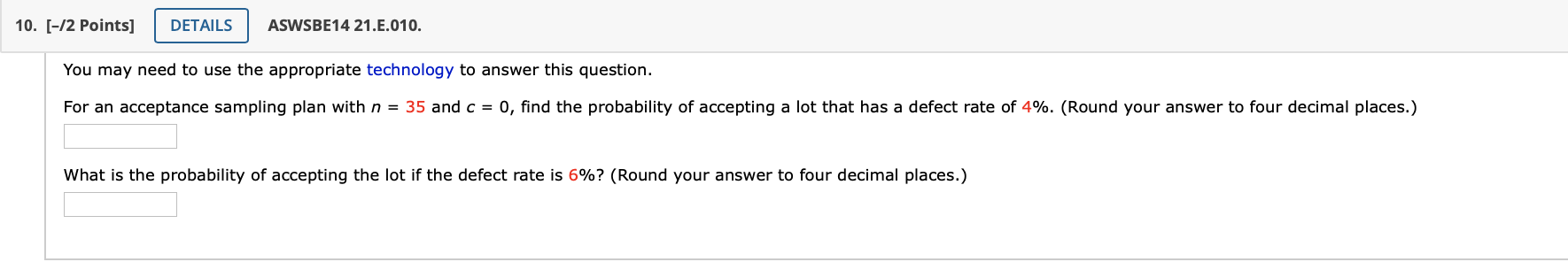 10 12 Points Details Aswsbe14 21 E 010 You May Need To Use The Appropriate Technology To Answer This Question For 1