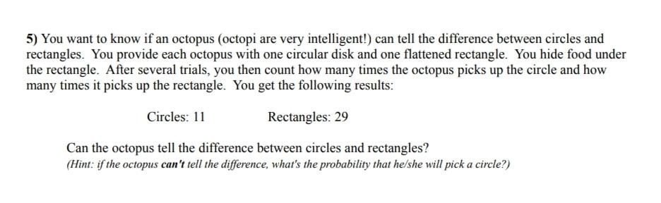 5 You Want To Know If An Octopus Octopi Are Very Intelligent Can Tell The Difference Between Circles And Rectangles 1