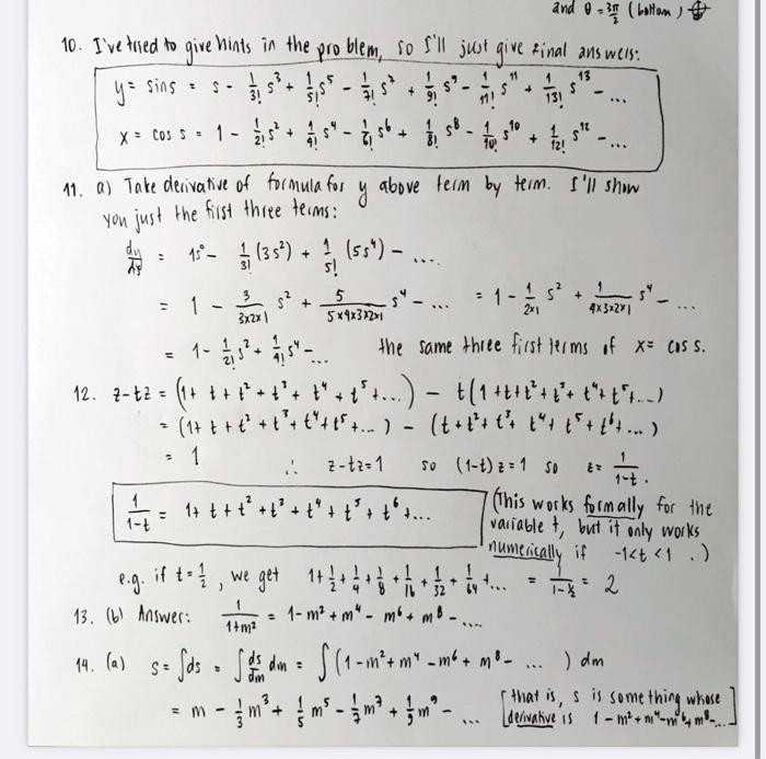 Ds Am 17m So You 2 1 M 14 A You Have Proved In 5 That If S Arctan M 5 Lie S Is Arclength On Unit Circle M Is Sl 2