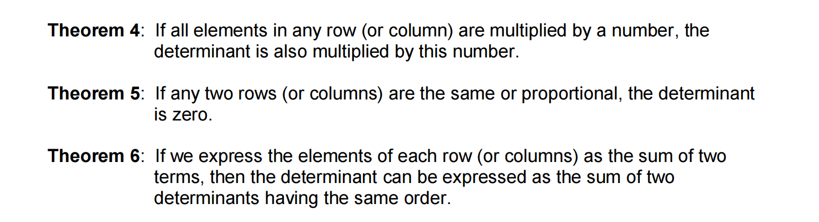 Prove Each Theorem Using 3x3 Determinant 1